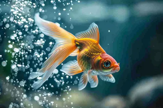 冬天金鱼趴缸底怎么回事?(图1)