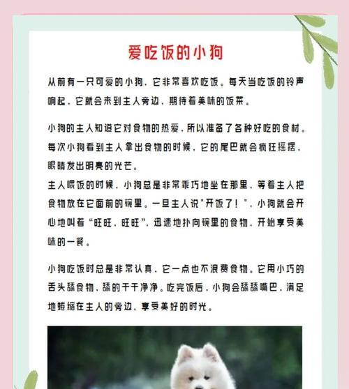 40天小狗每天吃一顿,它的饮食节律是如何形成的?(小狗饮食习惯的形成过程及影响因素)(图2) 40天小狗每天吃一顿,它的饮食节律是如何形成的?(小狗饮食习惯的形成过程及影响因素)(图2)