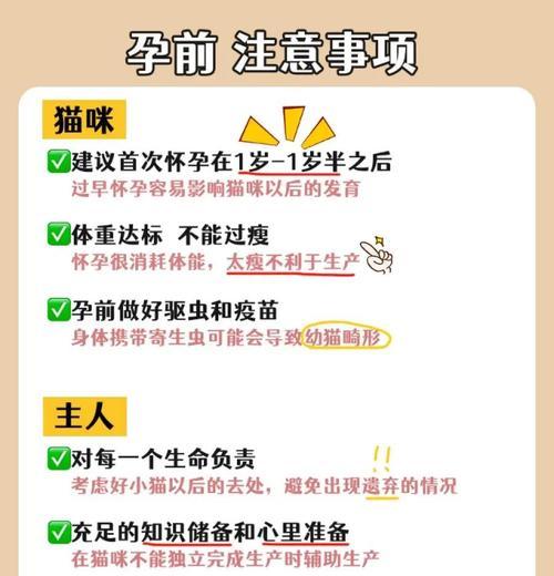 猫咪怀孕多久能生（猫咪妊娠周期及注意事项） - 新生家伴