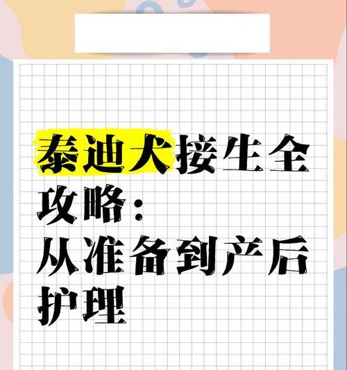 泰迪狗产后多久能走路？（产后恢复期、逐渐行走的重要性和注意事项）(图2)