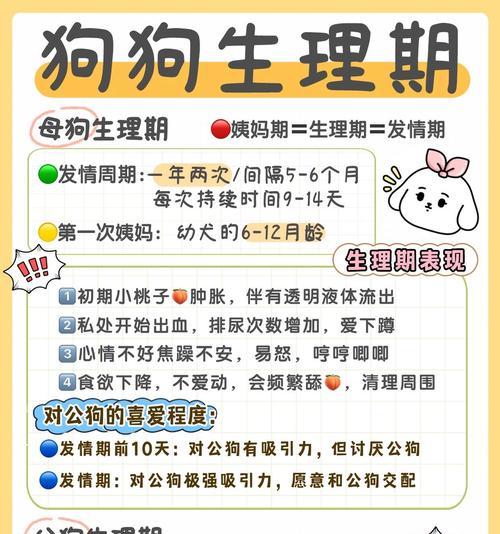 狗的月经周期及注意事项(了解狗的生理周期,关注宠物健康)(图2) 狗的月经周期及注意事项(了解狗的生理周期,关注宠物健康)(图2)