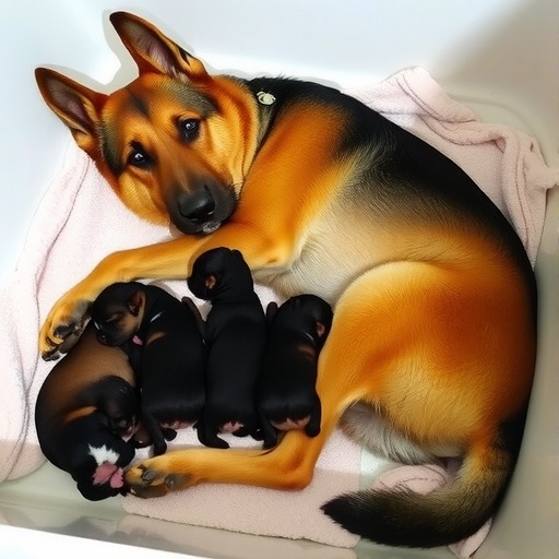 以德牧生娃多久可以洗澡？（了解以德牧生娃后适宜的洗澡时间和方法）(图3)