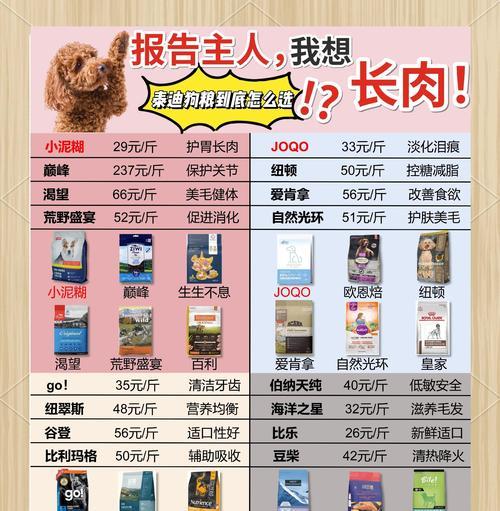 选对狗粮，让泰迪毛发亮如新（如何选择适合泰迪的狗粮）(图1)