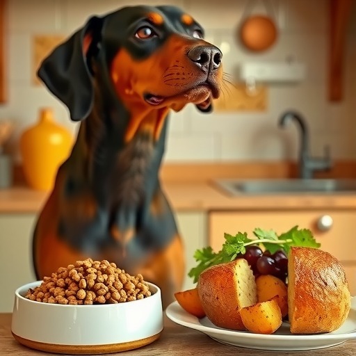 杜宾犬的饮食习惯与注意事项（以宠物为主，