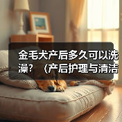 金毛犬产后多久可以洗澡？（产后护理与清洁的关键）(图3)