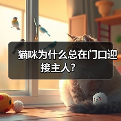 猫咪为什么总在门口迎接主人？(图1)