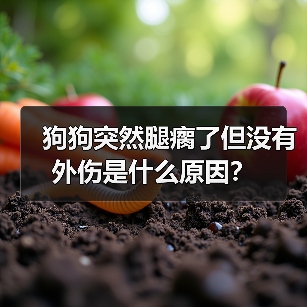 狗狗突然腿瘸了但没有外伤是什么原因？(图4)