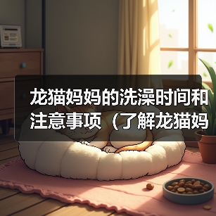 龙猫妈妈的洗澡时间和注意事项（了解龙猫妈妈洗澡的频率和正确的方法）(图3)