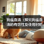狗瘟血清（探究狗瘟血清的有效性及使用时机） - 新生家伴