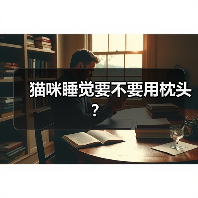 猫咪睡觉要不要用枕头？(图2)