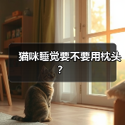 猫咪睡觉要不要用枕头？ - 新生家伴