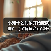 小狗什么时候开始吃狗粮？（了解适合小狗开始吃狗粮的时间和方法）(图3)