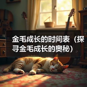 金毛成长的时间表（探寻金毛成长的奥秘）(图1)