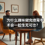 为什么猫咪做完绝育手术会一脸生无可恋？ - 新生家伴
