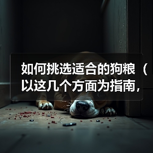 如何挑选适合的狗粮（以这几个方面为指南，给宠物健康饮食） - 新生家伴
