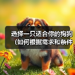 选择一只适合你的狗狗（如何根据需求和条件选择一只适合自己的狗 - 新生家伴