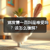 猫发情一直叫是难受吗？该怎么缓解？(图2)