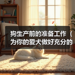 狗生产前的准备工作（为你的爱犬做好充分的准备）(图2)