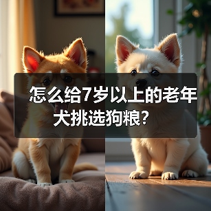 怎么给7岁以上的老年犬挑选狗粮？(图4)