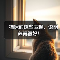 猫咪的这些表现，说明养得很好！(图2)