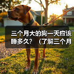 三个月大的狗一天应该睡多久?(了解三个月大狗的睡眠需求以保持健康成长)(图3) 三个月大的狗一天应该睡多久?(了解三个月大狗的睡眠需求以保持健康成长)(图3)
