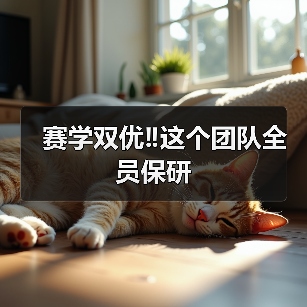 赛学双优‼️这个团队全员保研 - 新生家伴