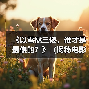 《以雪橇三傻,谁才是最傻的?》(揭秘电影《三傻大闹宝莱坞》中主要角色的智慧与愚蠢)(图2) 《以雪橇三傻,谁才是最傻的?》(揭秘电影《三傻大闹宝莱坞》中主要角色的智慧与愚蠢)(图2)