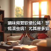 猫咪频繁软便拉稀？警惕滴虫病！尤其是多猫家庭 - 新生家伴