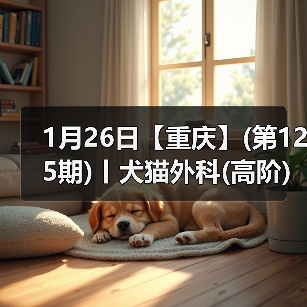 1月26日【重庆】(第125期)丨犬猫外科(高阶)班！含SUB(人人可实操)、乳糜胸等技术！(图2)