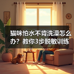 猫咪怕水不肯洗澡怎么办?教你3步脱敏训练(图3) 猫咪怕水不肯洗澡怎么办?教你3步脱敏训练(图3)