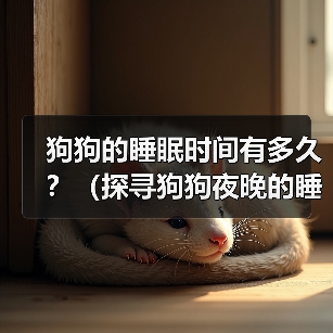 狗狗的睡眠时间有多久？（探寻狗狗夜晚的睡眠习惯与需求） - 新生家伴
