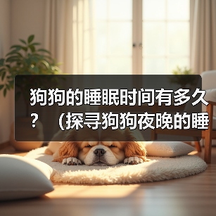 狗狗的睡眠时间有多久?(探寻狗狗夜晚的睡眠习惯与需求)(图2) 狗狗的睡眠时间有多久?(探寻狗狗夜晚的睡眠习惯与需求)(图2)