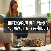 猫咪怕吹风机？教你3步脱敏训练（还有后手！） - 新生家伴