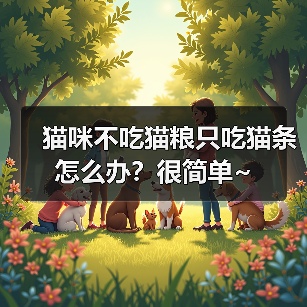 猫咪不吃猫粮只吃猫条怎么办？很简单~ - 新生家伴