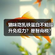 猫咪吃乳铁蛋白不能提升免疫力？是智商税？ - 新生家伴
