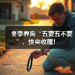 冬季养狗“五要五不要”,快来收藏!(图2) 冬季养狗“五要五不要”,快来收藏!(图2)