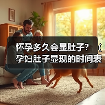 怀孕多久会显肚子？（孕妇肚子显现的时间表）(图2)