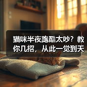 猫咪半夜跑酷太吵？教你几招，从此一觉到天亮！ - 新生家伴