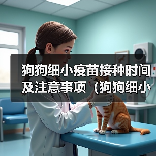 狗狗细小疫苗接种时间及注意事项（狗狗细小疫苗接种时间的关键信 - 新生家伴
