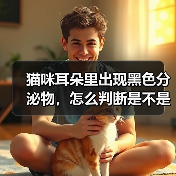 猫咪耳朵里出现黑色分泌物,怎么判断是不是耳螨?(图3) 猫咪耳朵里出现黑色分泌物,怎么判断是不是耳螨?(图3)