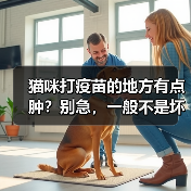 猫咪打疫苗的地方有点肿？别急，一般不是坏事 - 新生家伴