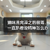 猫咪洗完澡之后很蔫，一直趴着没精神怎么办？ - 新生家伴