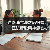 猫咪洗完澡之后很蔫,一直趴着没精神怎么办?(图3) 猫咪洗完澡之后很蔫,一直趴着没精神怎么办?(图3)