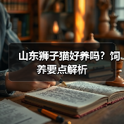 山东狮子猫好养吗？饲养要点解析 - 辰飞雨新生家伴