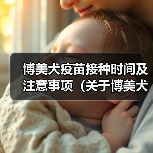 博美犬疫苗接种时间及注意事项（关于博美犬疫苗接种的时间要点， - 辰飞雨新生家伴