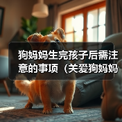 狗妈妈生完孩子后需注意的事项（关爱狗妈妈和新生狗宝宝的健康与幸福）(图4)