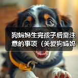 狗妈妈生完孩子后需注意的事项（关爱狗妈妈和新生狗宝宝的健康与 - 辰飞雨新生家伴