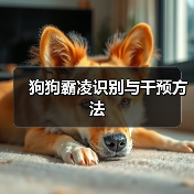 狗狗霸凌识别与干预方法 - 辰飞雨新生家伴