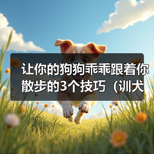 让你的狗狗乖乖跟着你散步的3个技巧（训犬师教你如何训练狗狗一起享受散步的乐趣）(图4)