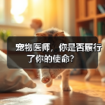 宠物医师，你是否履行了你的使命？ - 辰飞雨新生家伴